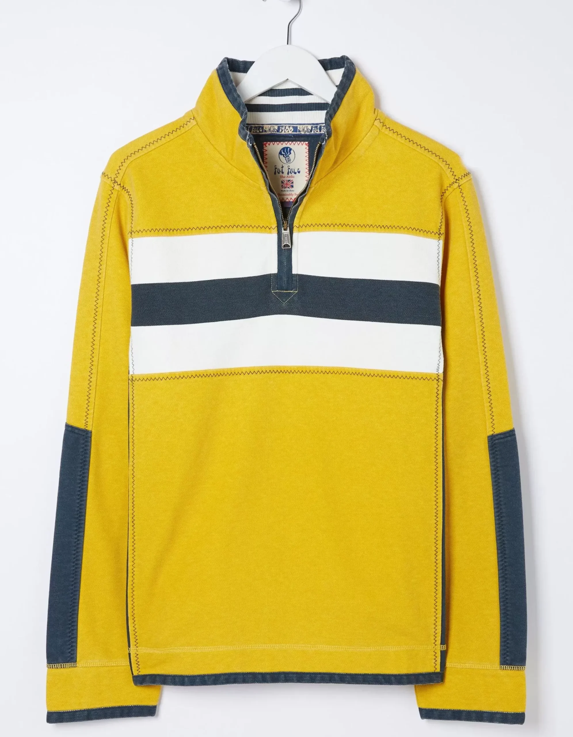Men FatFace View All|Airlie Chest Stripe Sweatshirt