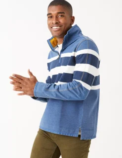 Men FatFace Sweatshirts & Hoodies|Airlie Chest Stripe Sweat