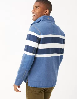 Men FatFace Sweatshirts & Hoodies|Airlie Chest Stripe Sweat