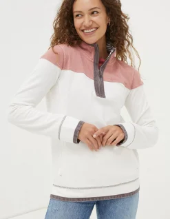 Women FatFace Sweatshirts & Hoodies|Airlie Colour Block Sweatshirt