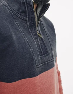 Men FatFace Sweatshirts & Hoodies|Airlie Colour Block Sweatshirt