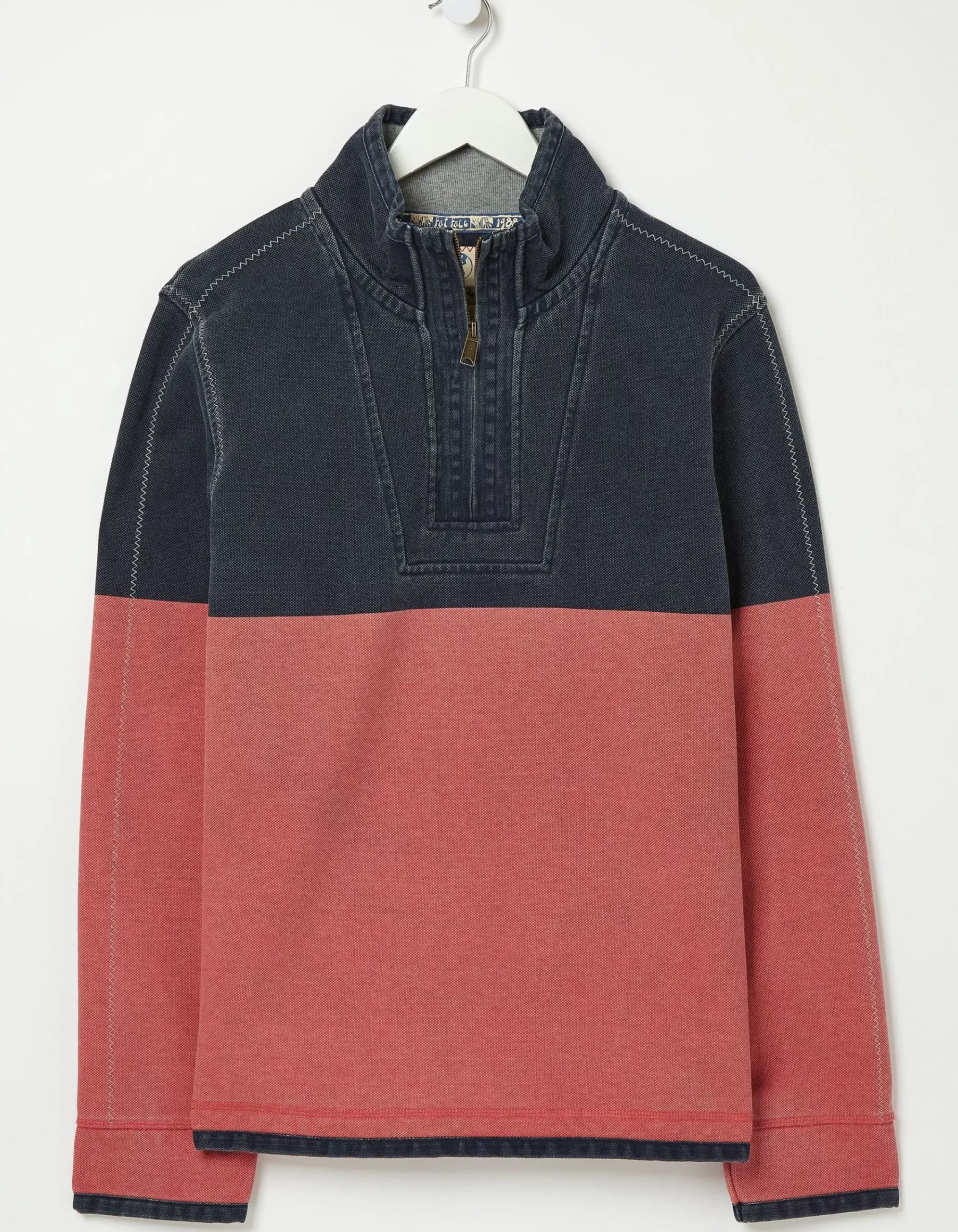 Men FatFace Sweatshirts & Hoodies|Airlie Colour Block Sweatshirt