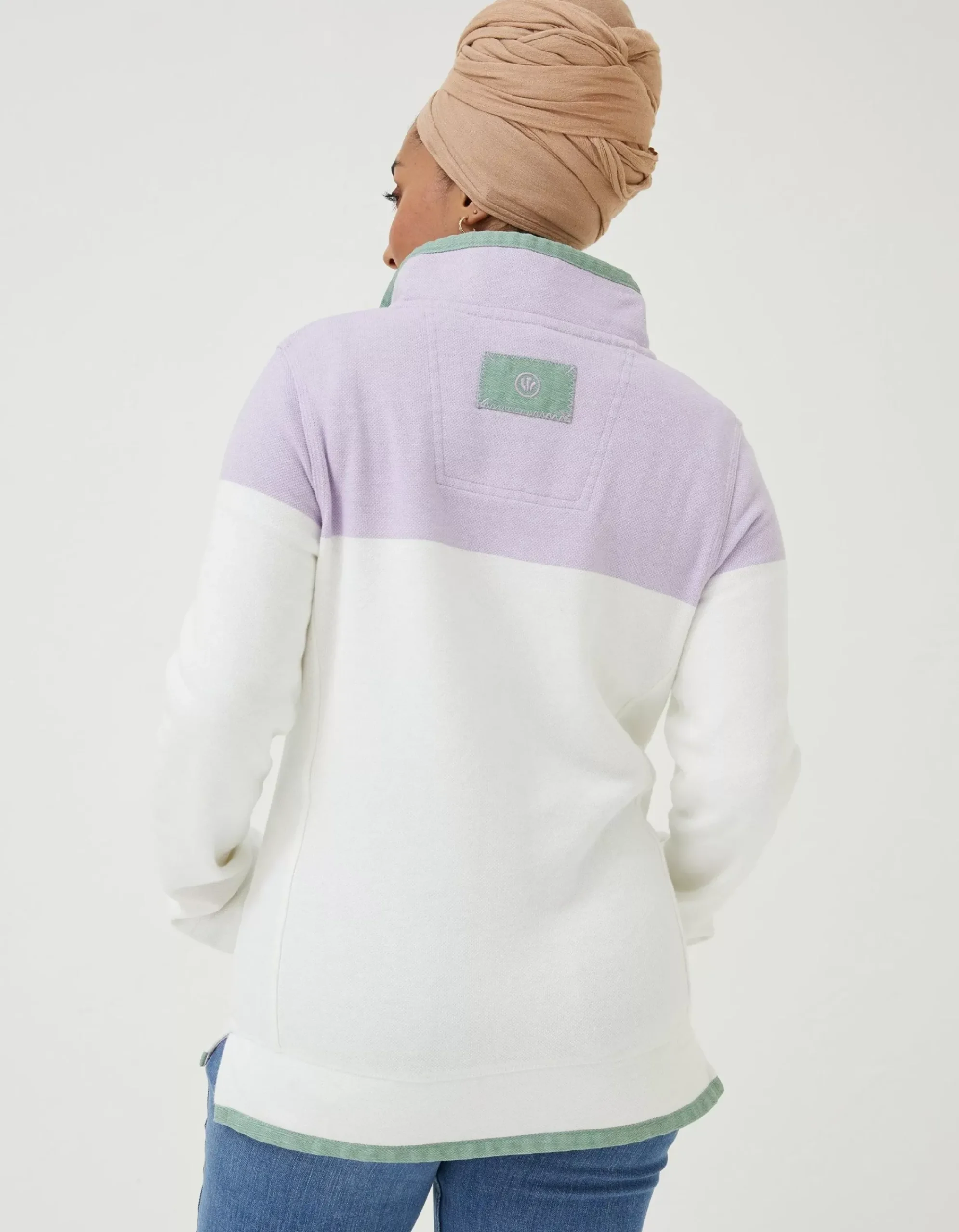 Women FatFace Sweatshirts & Hoodies|Airlie Colour Block Sweat