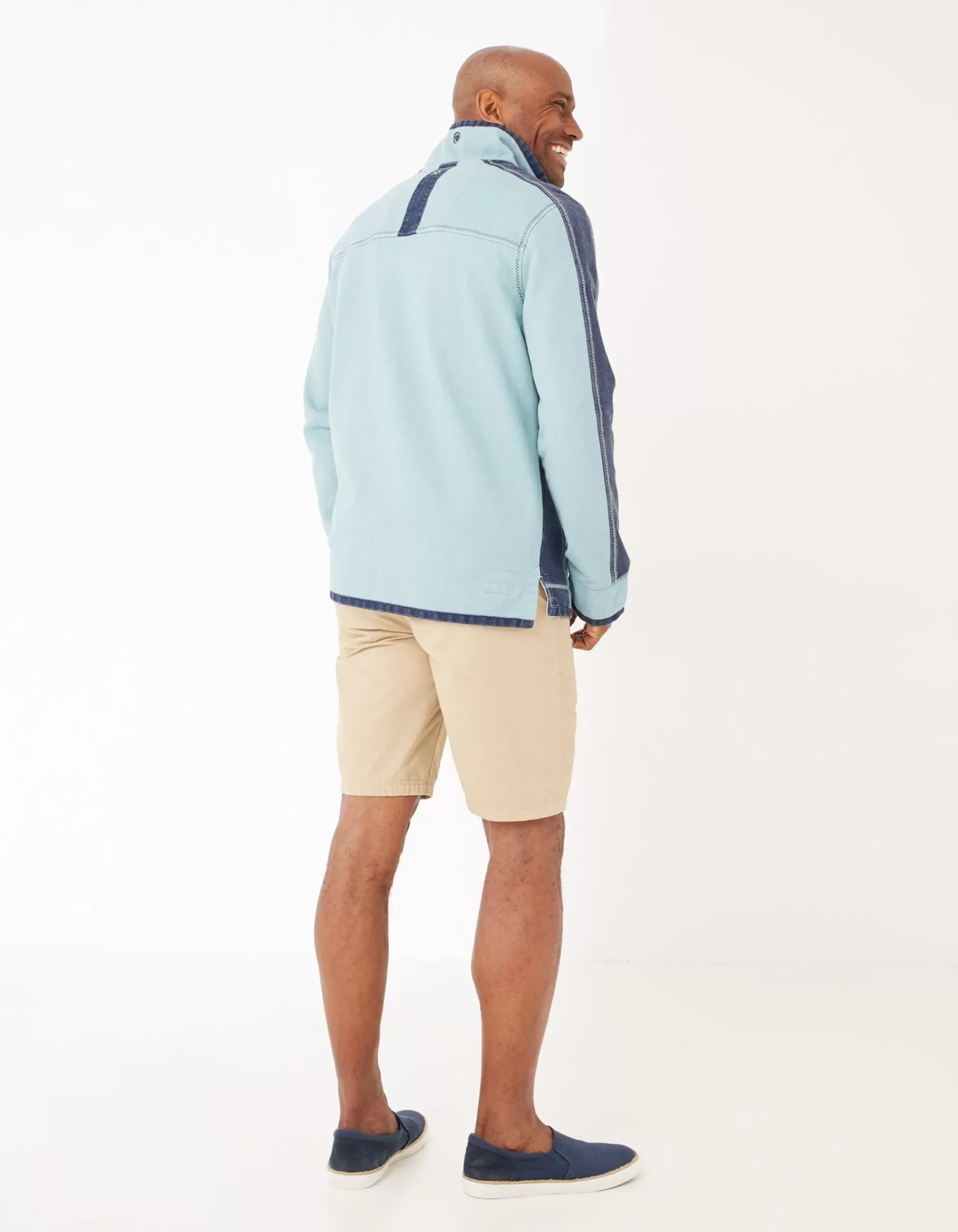 Men FatFace Sweatshirts & Hoodies|Airlie Cuff Stripe Pocket Sweat