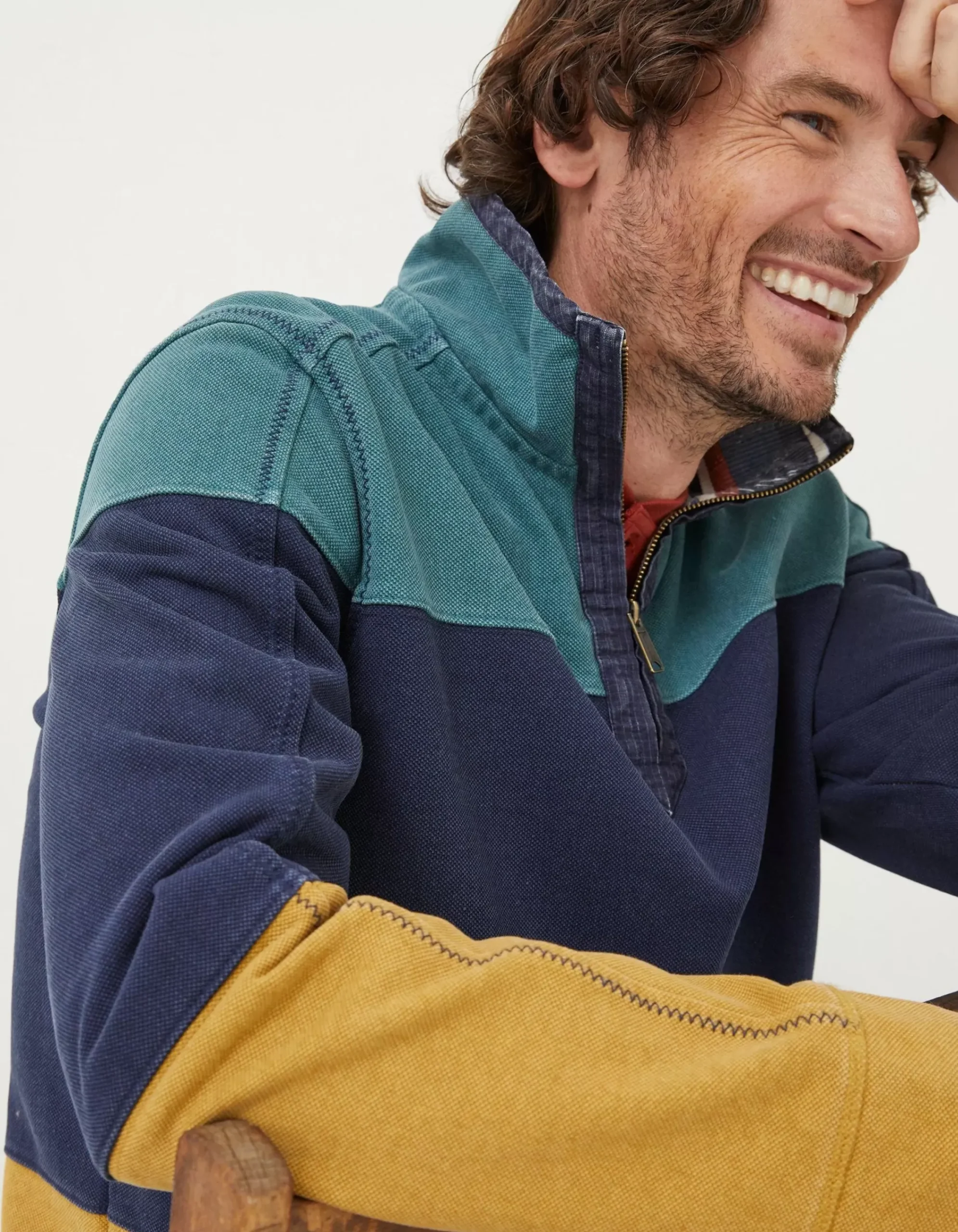 Men FatFace View All|Airlie Cut And Sew Sweatshirt