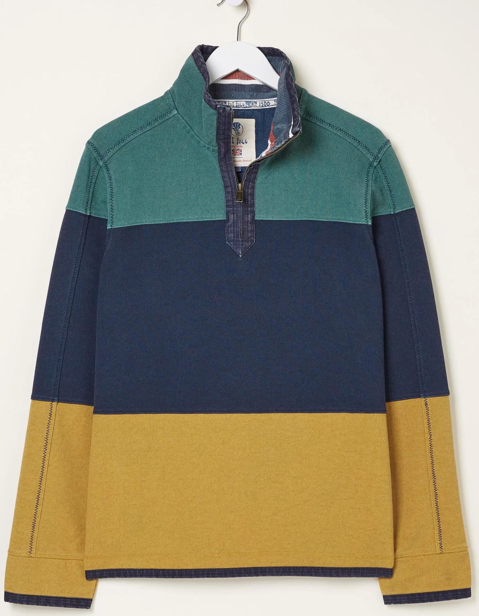 Men FatFace View All|Airlie Cut And Sew Sweatshirt