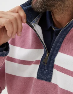 Men FatFace View All|Airlie Multi Chest Stripe Sweatshirt