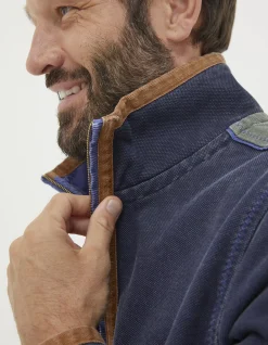 Men FatFace View All|Airlie Panel Contrast Sweatshirt