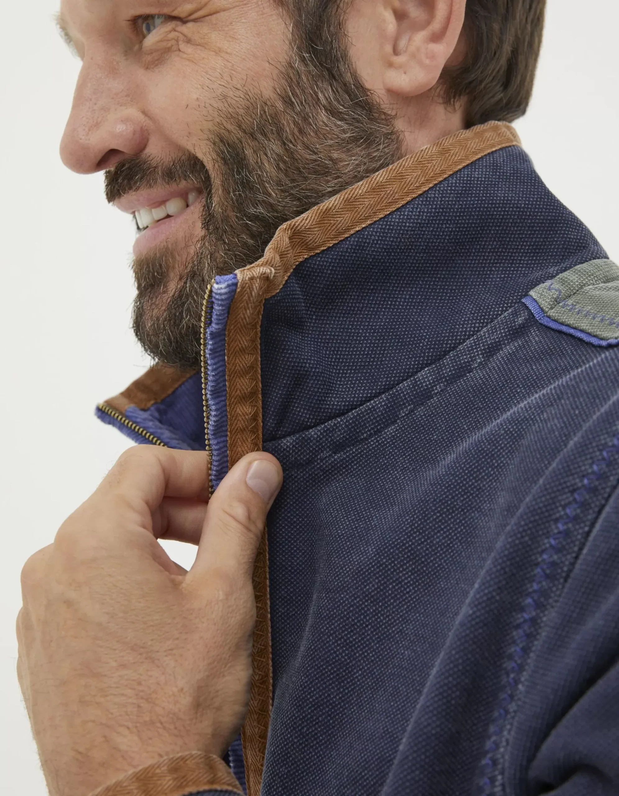 Men FatFace View All|Airlie Panel Contrast Sweatshirt
