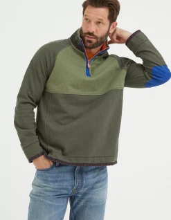 Men FatFace Sweatshirts & Hoodies|Airlie Panel Sweatshirt