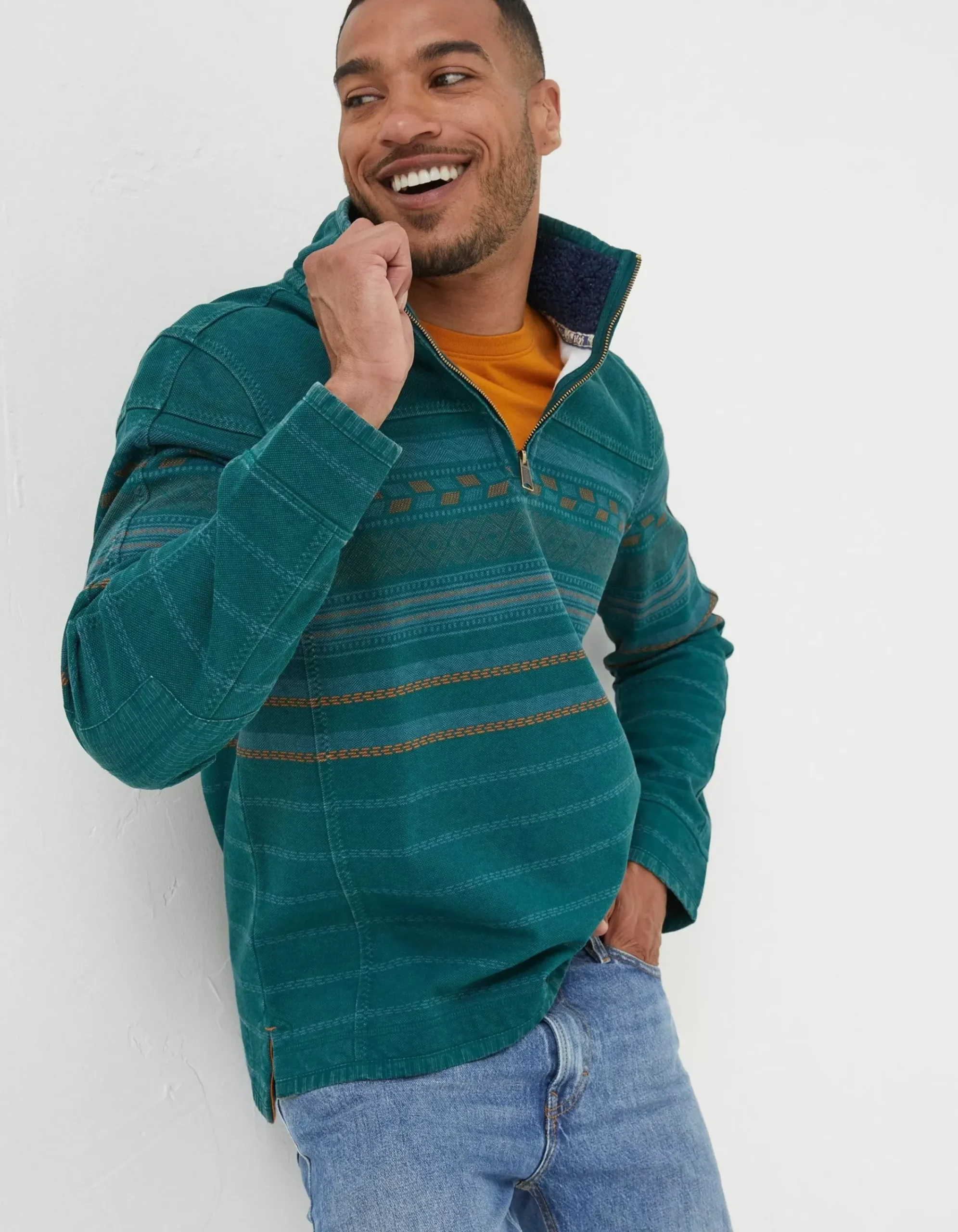 Men FatFace View All|Airlie Pattern Sweatshirt