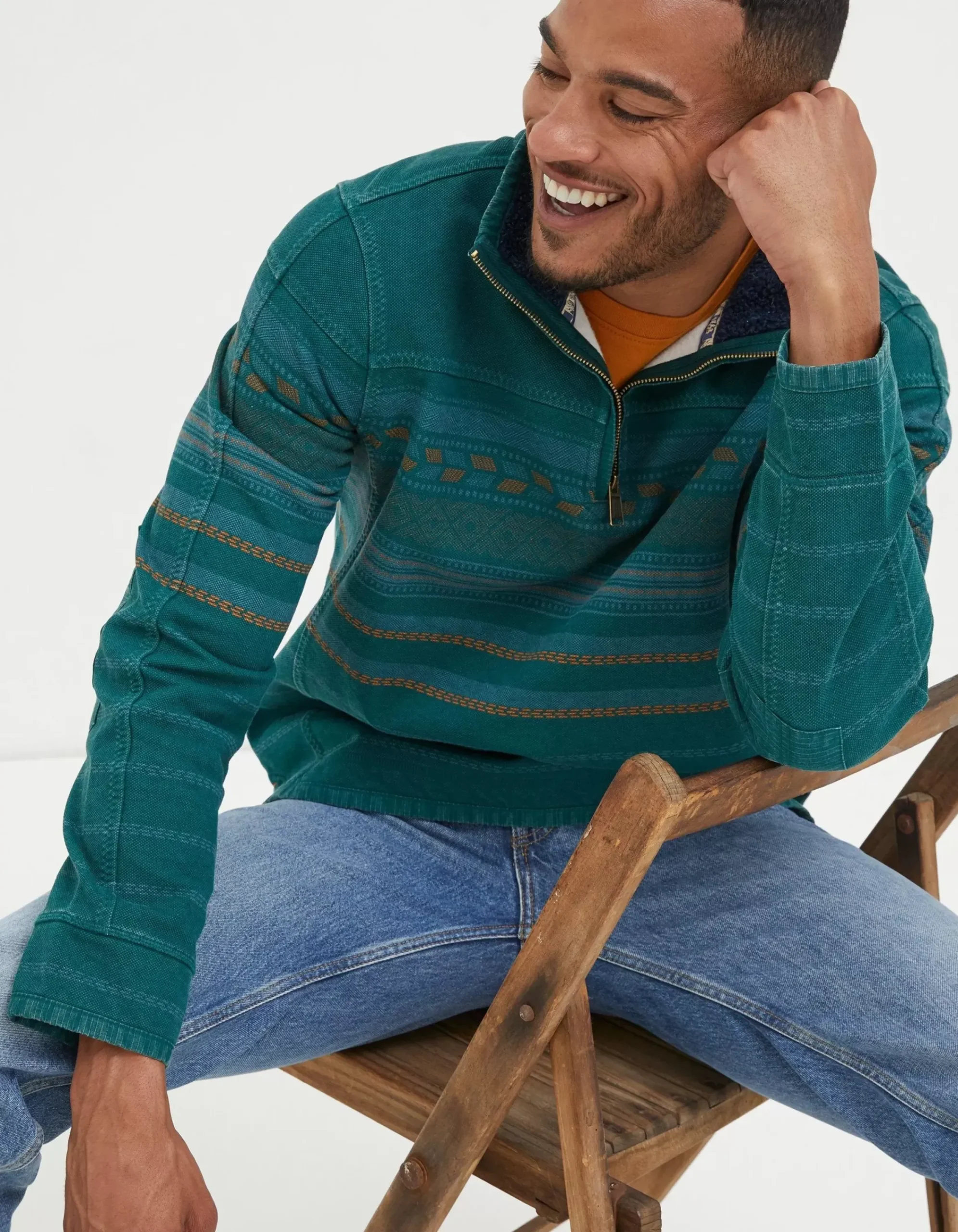 Men FatFace View All|Airlie Pattern Sweatshirt