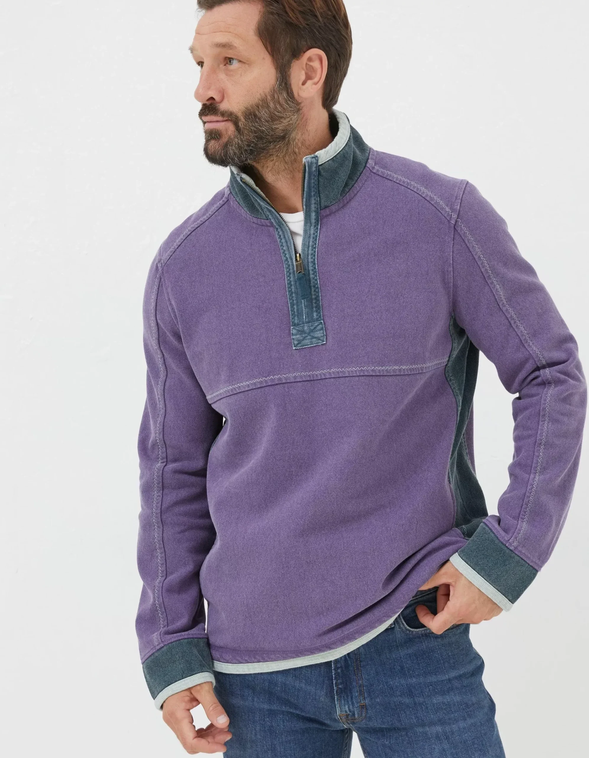 Men FatFace Sweatshirts & Hoodies|Airlie Pocket Sweatshirt