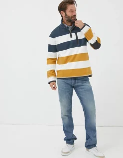 Men FatFace View All|Airlie Rugby Stripe Sweatshirt