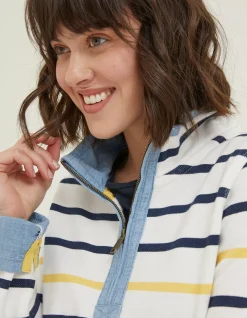 Women FatFace Sweatshirts & Hoodies|Airlie Stripe Sweat