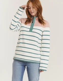 Women FatFace Sweatshirts & Hoodies|Airlie Stripe Yolk