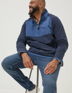 Men FatFace Sweatshirts & Hoodies|Airlie Tonal Pocket Sweatshirt
