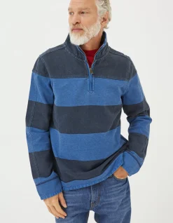 Men FatFace Sweatshirts & Hoodies|Airlie Tonal Stripe Sweatshirt