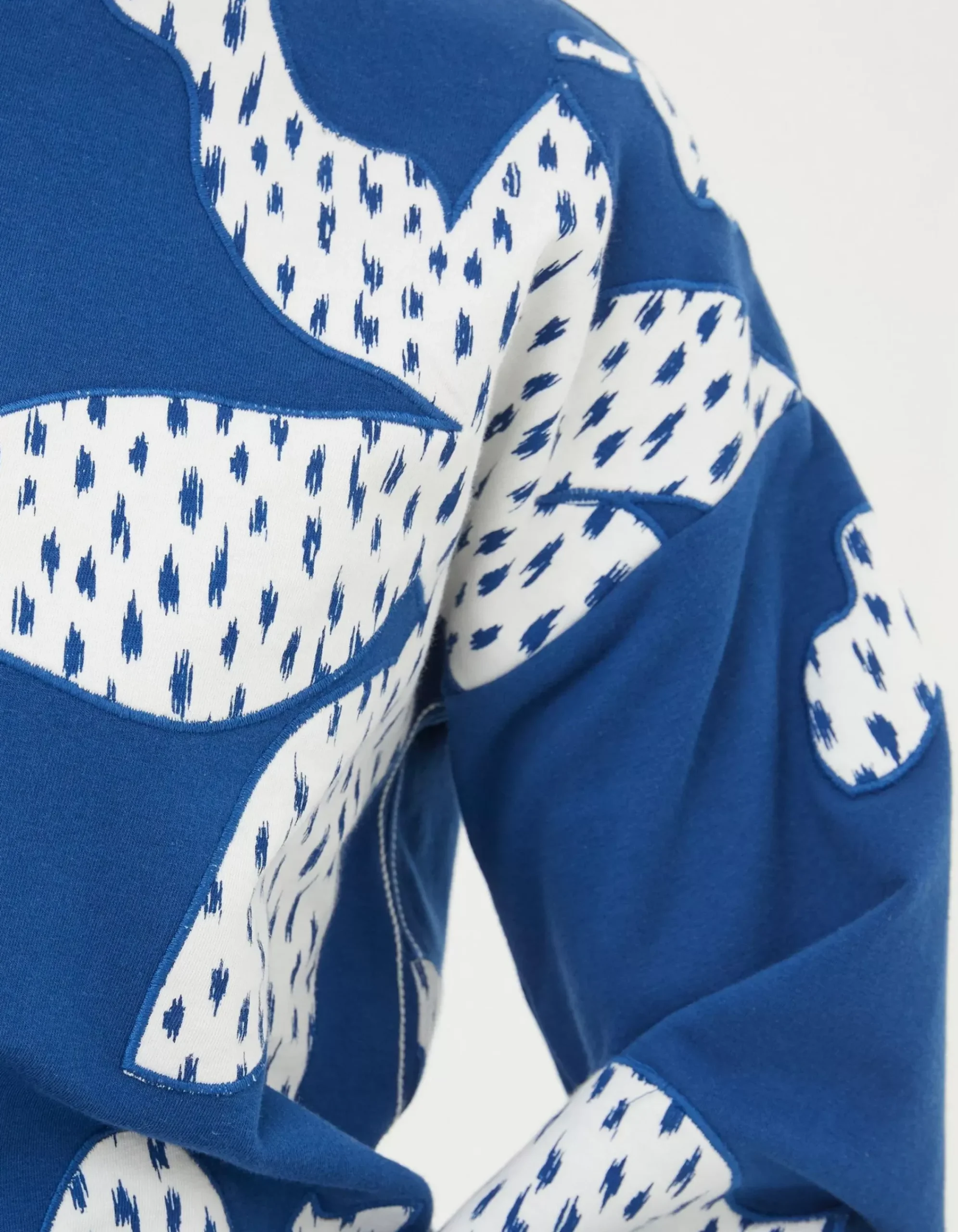 Women FatFace View All|Alex Textured Leaves Crew Sweatshirt