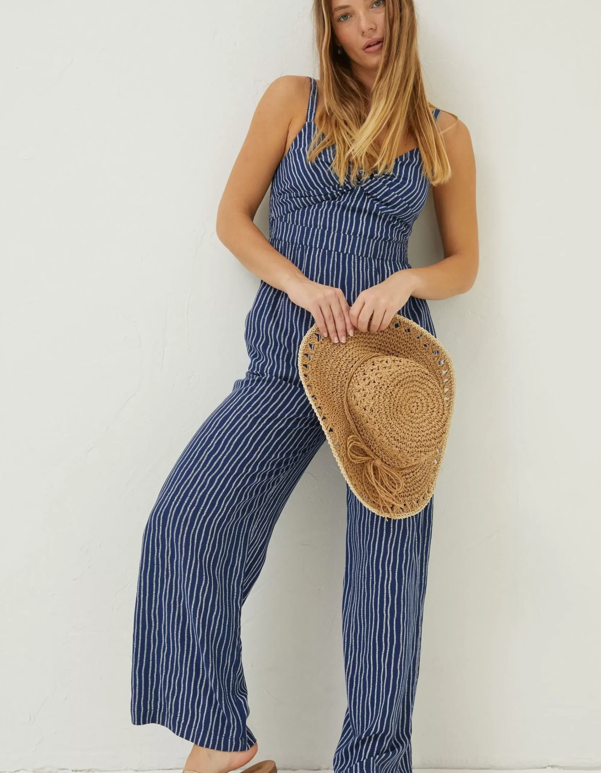 Women FatFace Jumpsuits & Playsuits|Alex Twist Stripe Jumpsuit