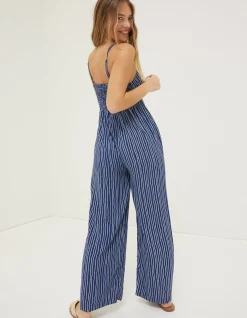 Women FatFace Jumpsuits & Playsuits|Alex Twist Stripe Jumpsuit