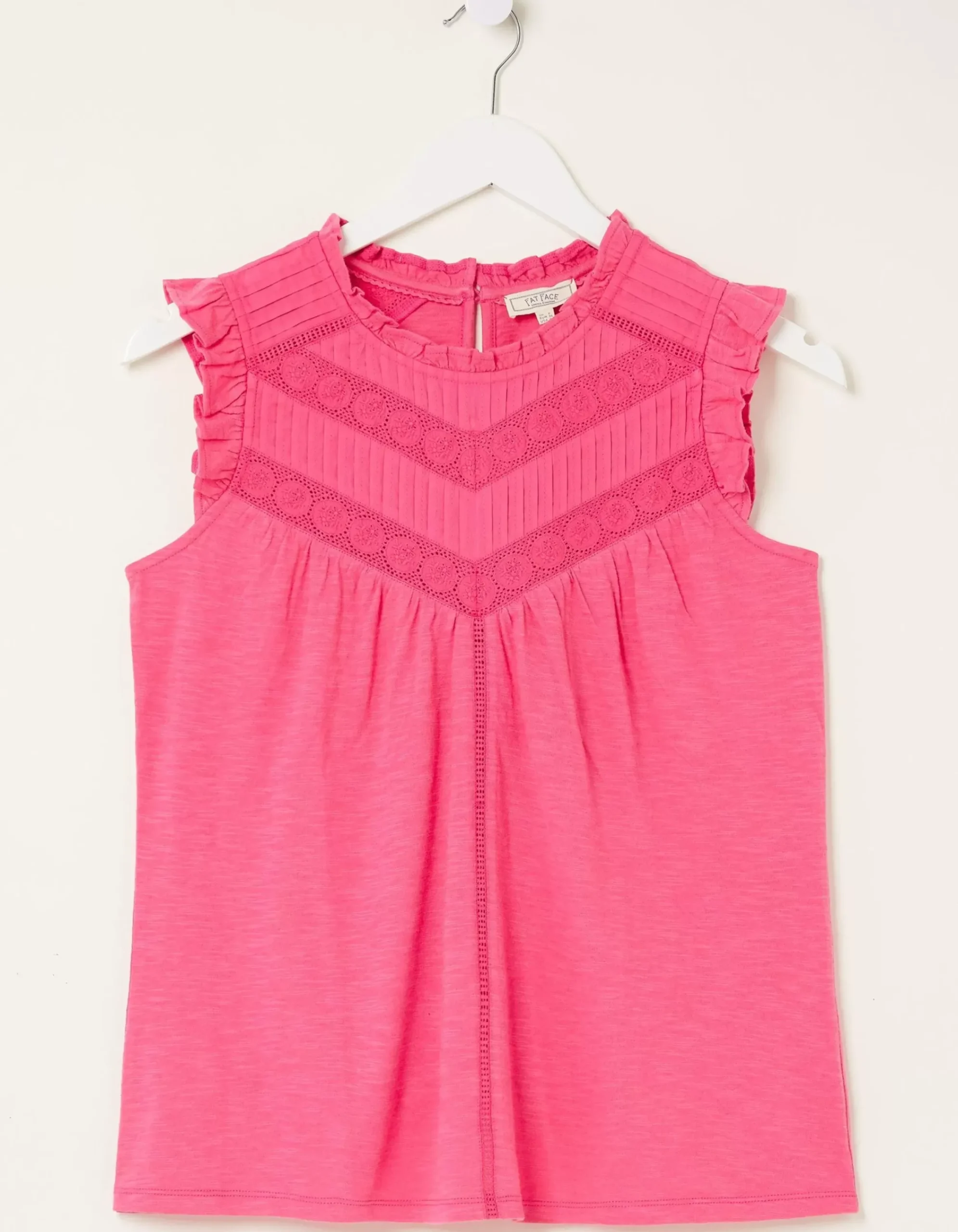 Women FatFace Tops & T-Shirts|Ali Frill Sleeve Top