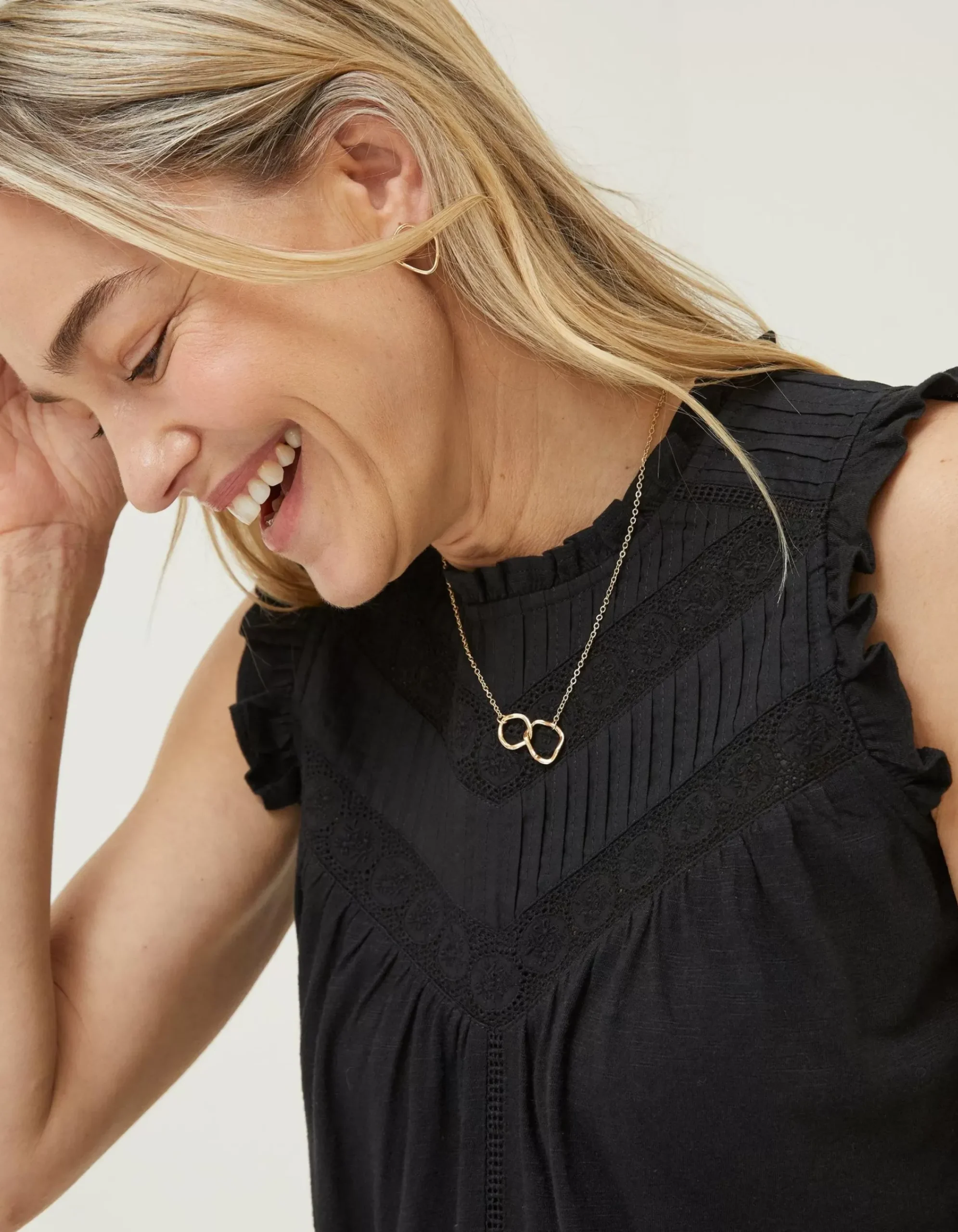 Women FatFace Tops & T-Shirts|Ali Frill Sleeve Top