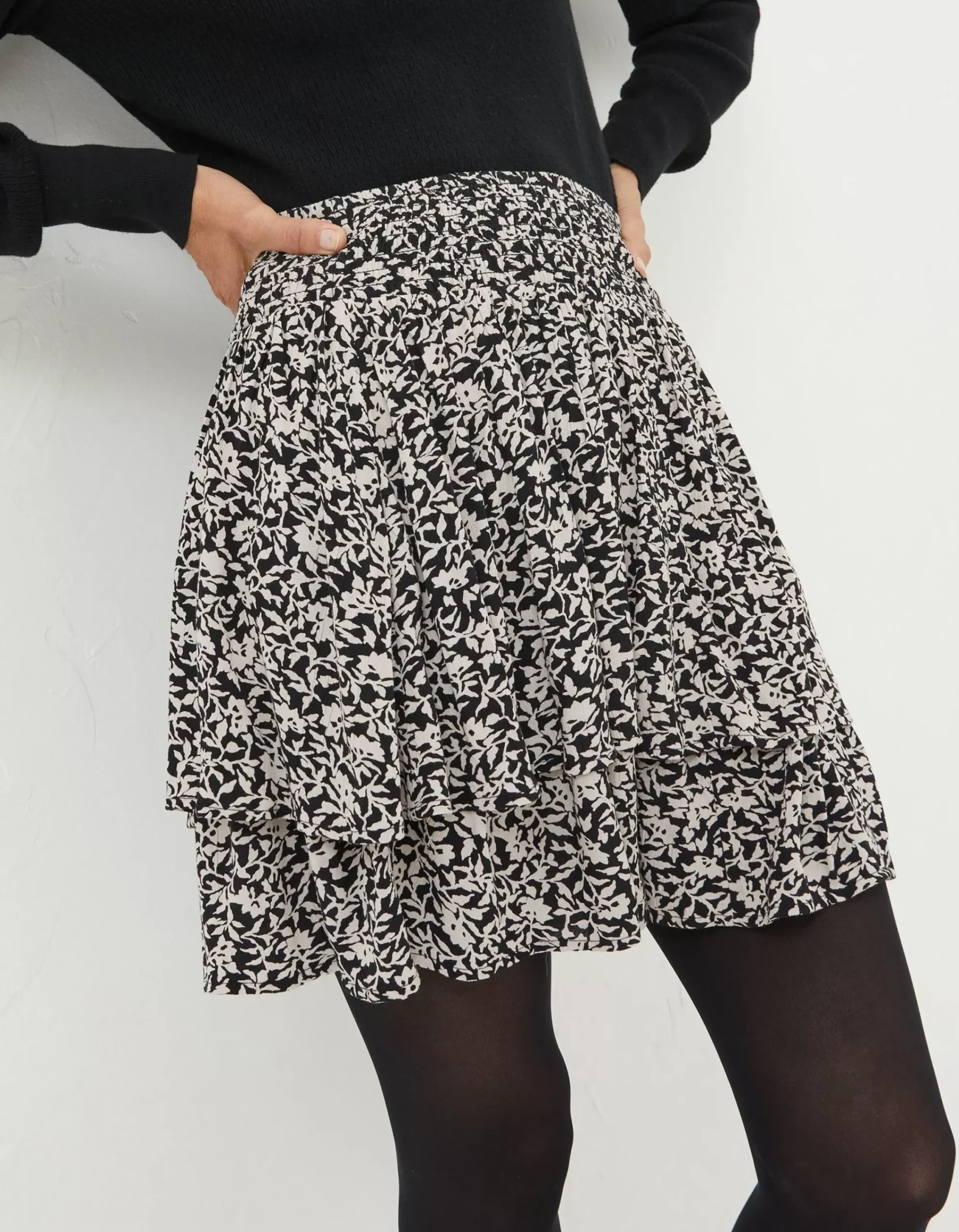 Women FatFace Skirts|Ali Mono Vines Skirt