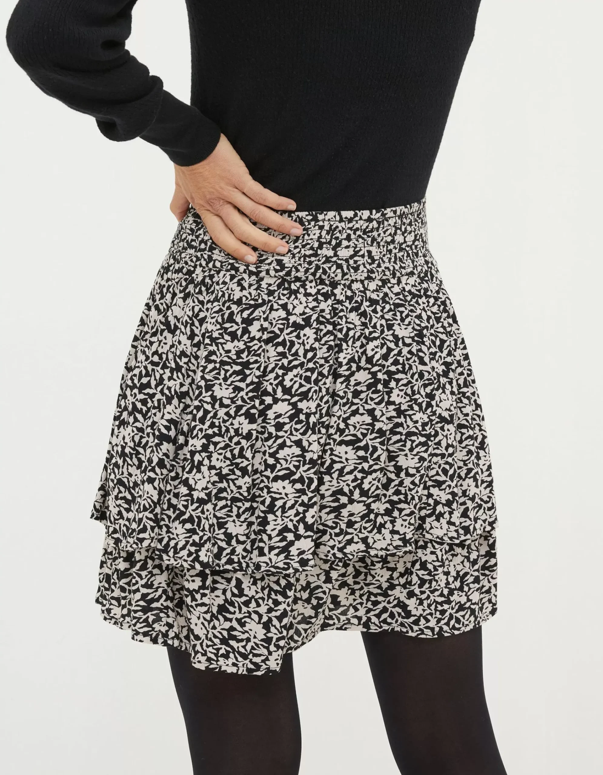 Women FatFace Skirts|Ali Mono Vines Skirt