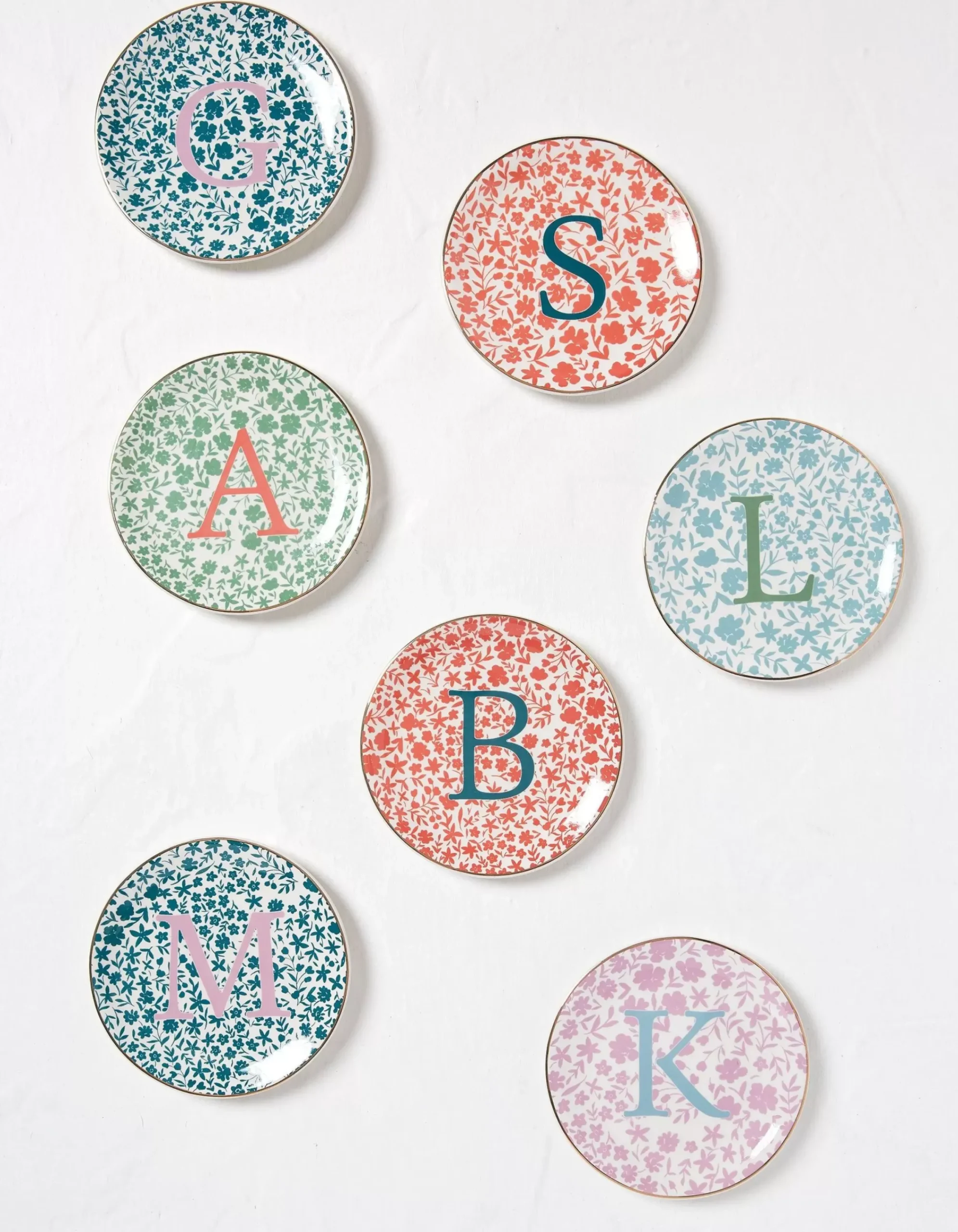 Women FatFace Jewellery|Alphabet Trinket Dish M-Z