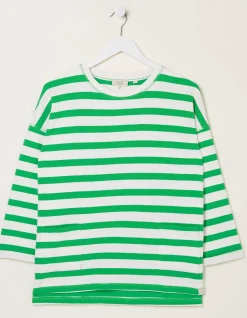 Women FatFace Sweatshirts & Hoodies|Amari Stripe Crew
