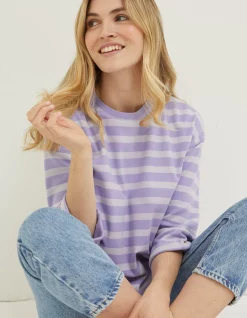 Women FatFace Sweatshirts & Hoodies|Amari Stripe Crew
