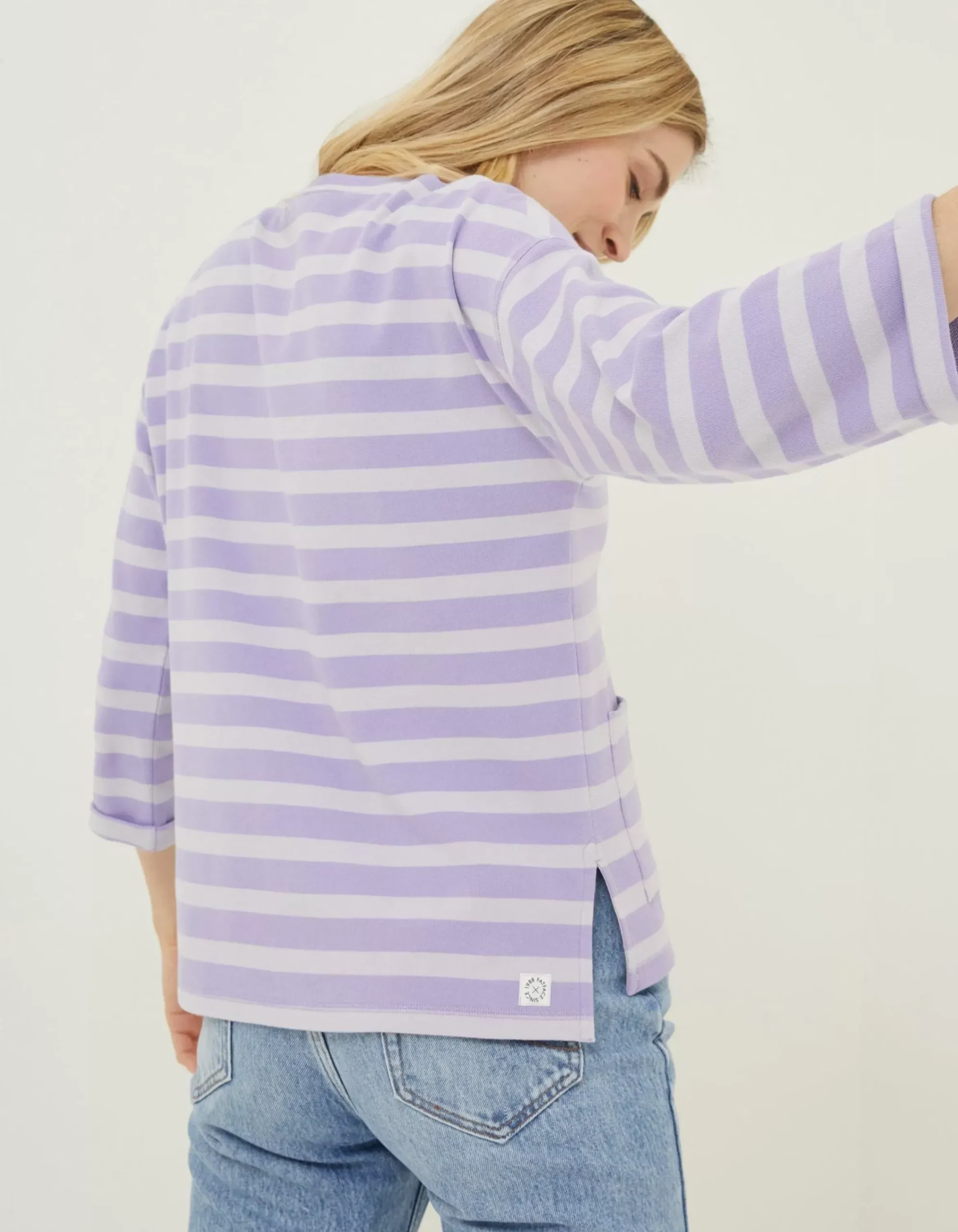 Women FatFace Sweatshirts & Hoodies|Amari Stripe Crew