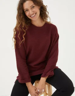 Women FatFace Sweatshirts & Hoodies|Amari Textured Tunic