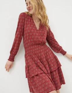 Women FatFace Dresses|Amba Craft Geo Jersey Dress