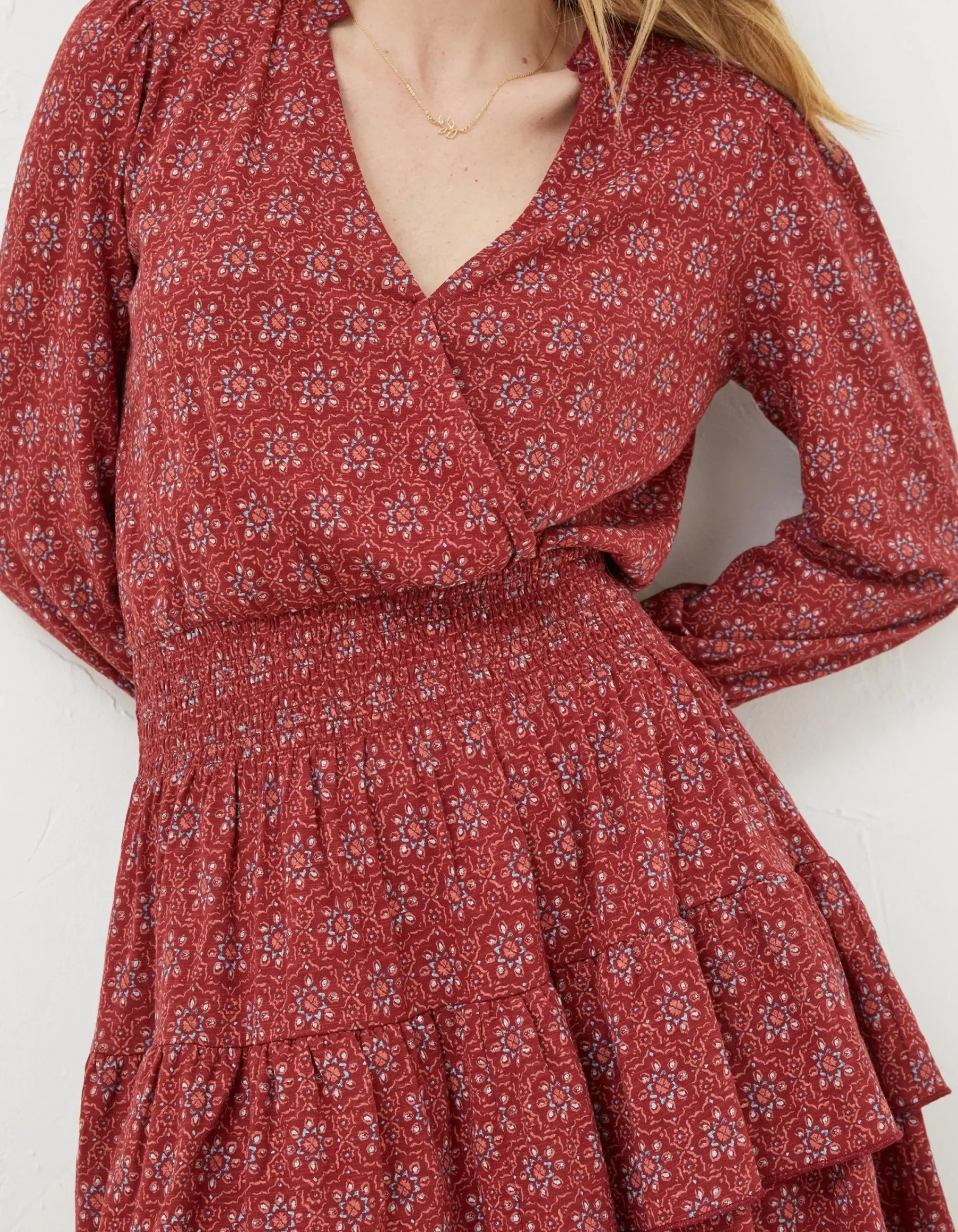 Women FatFace Dresses|Amba Craft Geo Jersey Dress