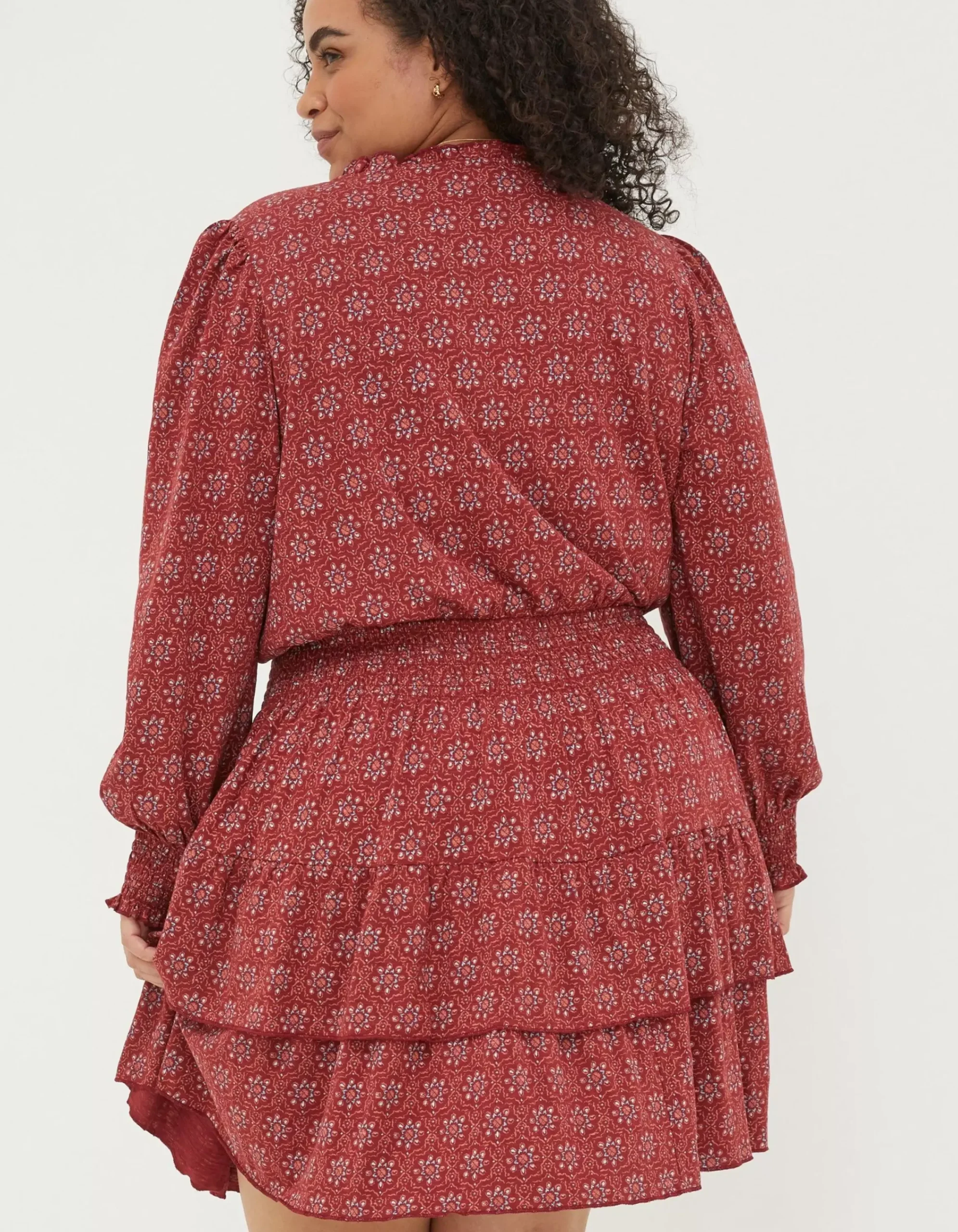 Women FatFace Dresses|Amba Craft Geo Jersey Dress