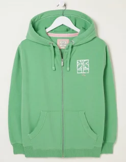 Women FatFace Sweatshirts & Hoodies|Amy Graphic Zip Through Hoodie