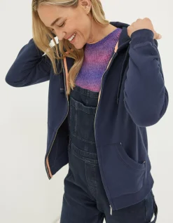 Women FatFace Sweatshirts & Hoodies|Amy Zip Through Hoodie