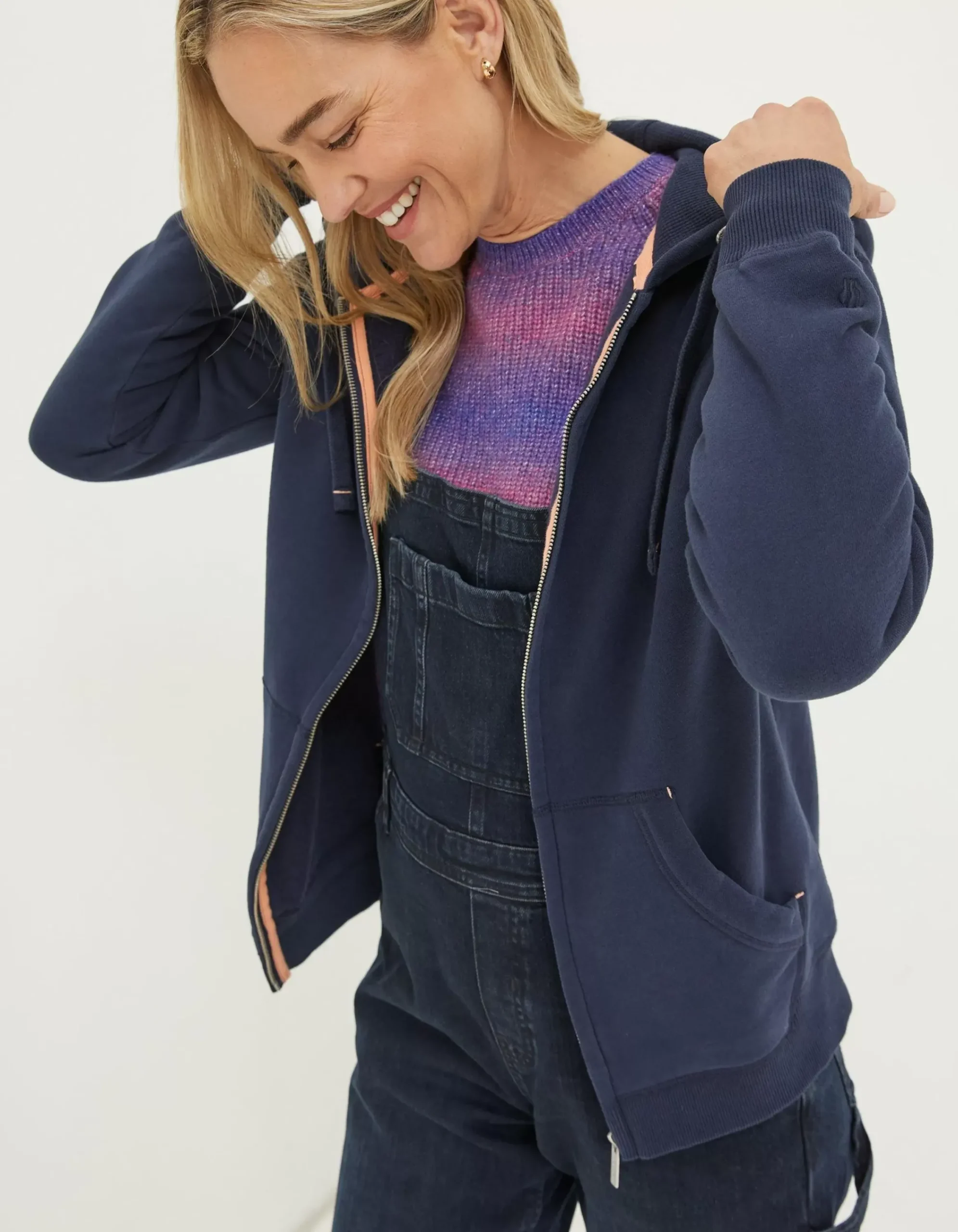 Women FatFace Sweatshirts & Hoodies|Amy Zip Through Hoodie