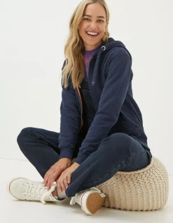 Women FatFace Sweatshirts & Hoodies|Amy Zip Through Hoodie