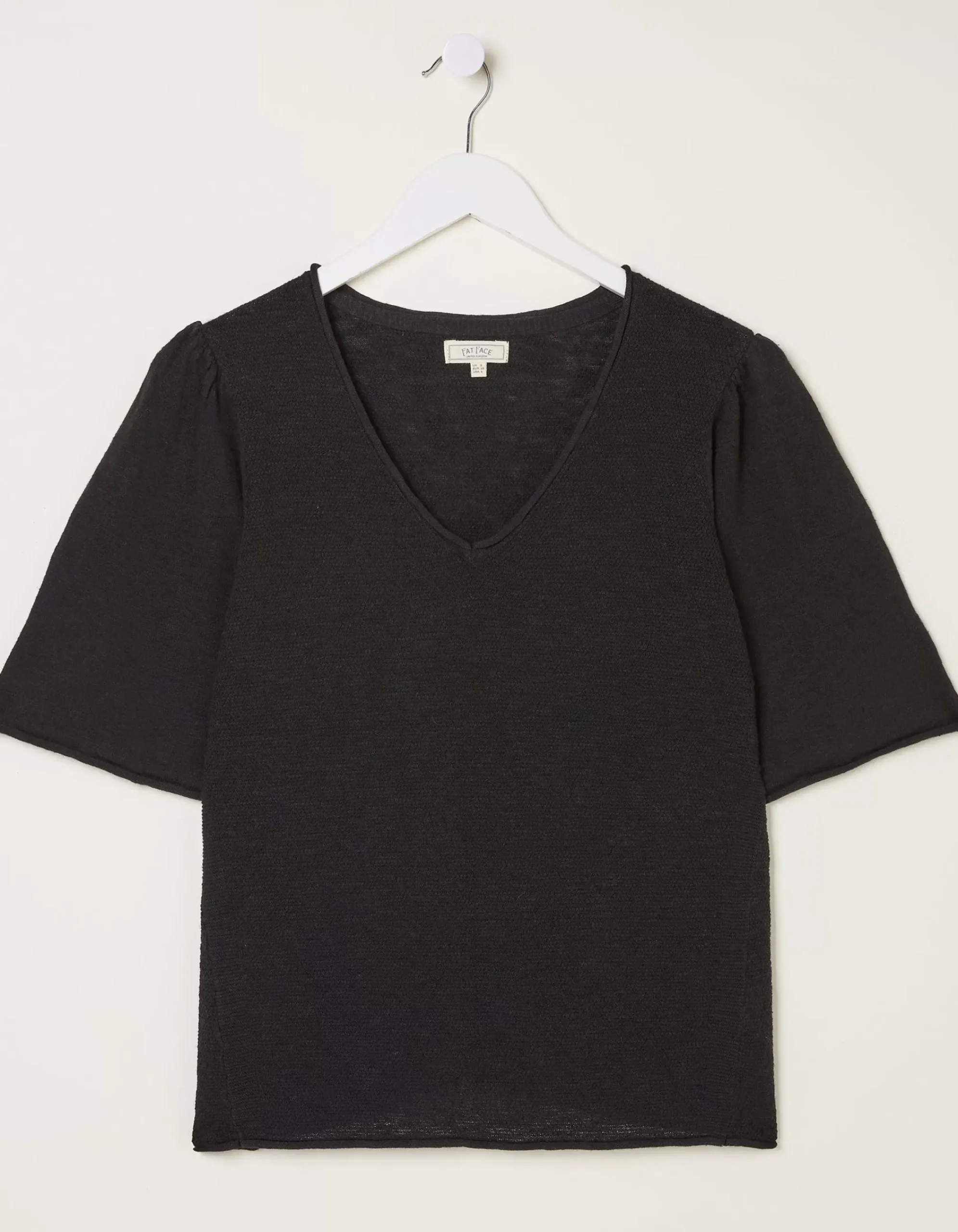 Women FatFace Knitwear|Angela V Neck Knitted Top
