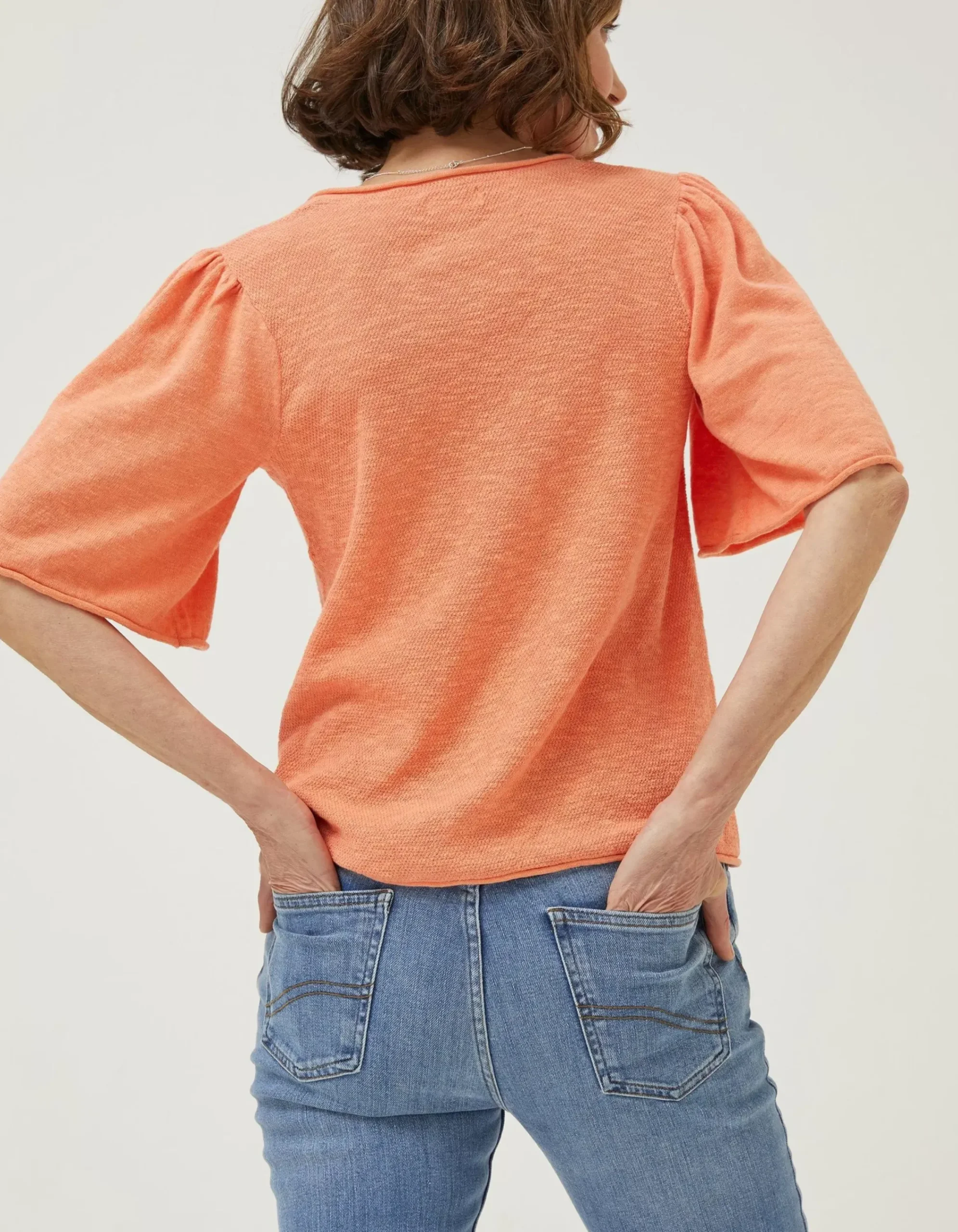 Women FatFace Knitwear|Angela V Neck Knitted Top