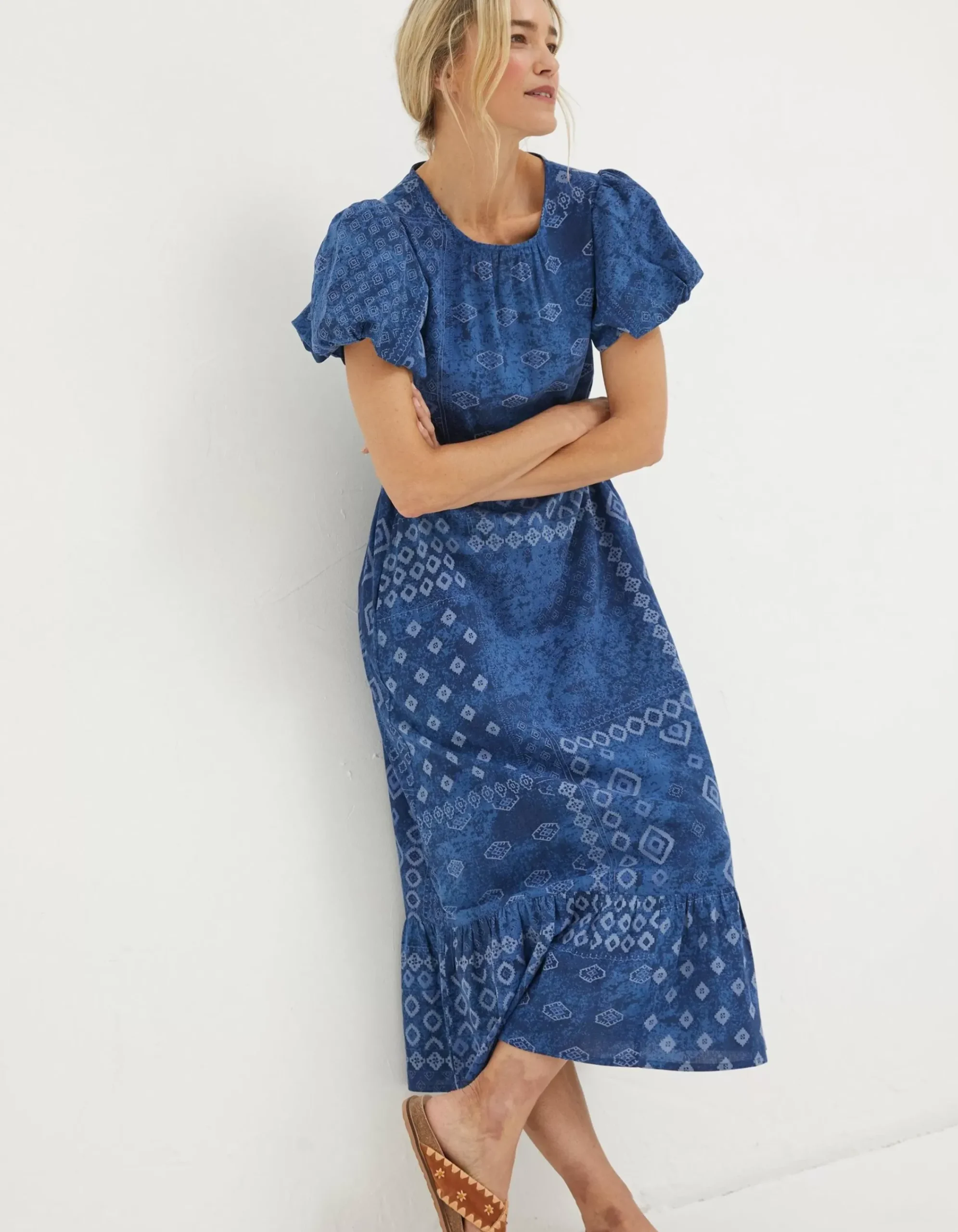 Women FatFace View All|Angie Patchwork Midi Dress