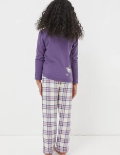Girls FatFace View All|Animal Check Pyjama Set