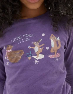 Girls FatFace View All|Animal Check Pyjama Set