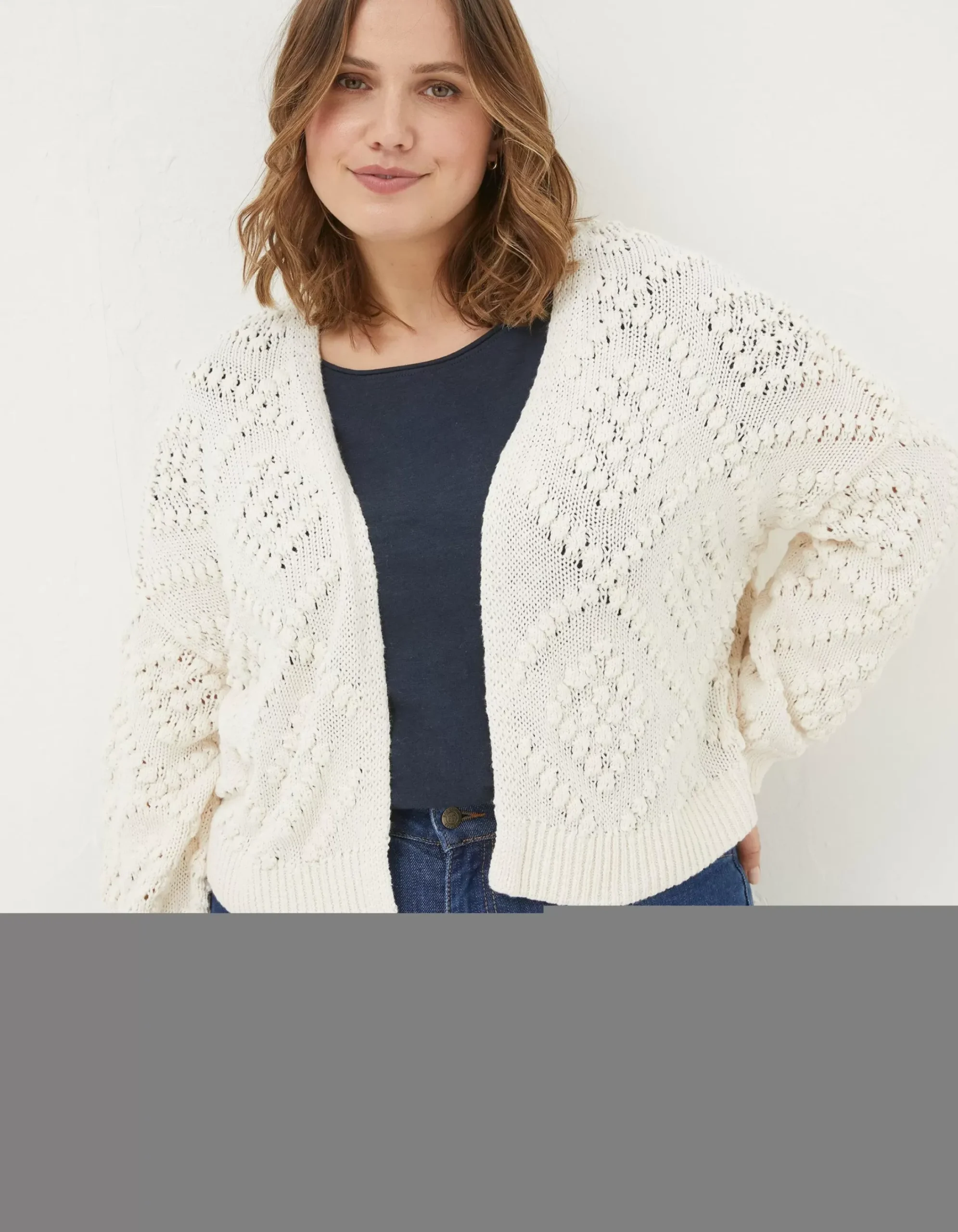 Women FatFace View All|Anna Bobble Stitch Cardigan