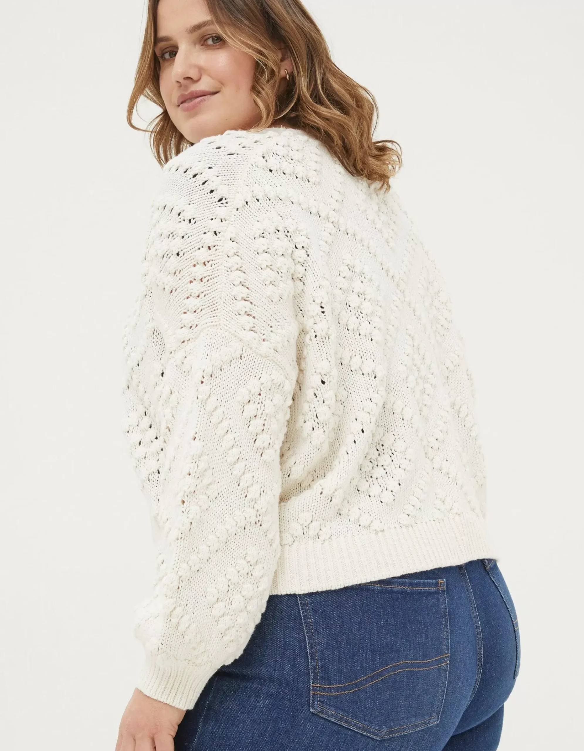Women FatFace View All|Anna Bobble Stitch Cardigan
