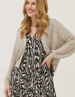 Women FatFace Knitwear|Anna Crochet Cardigan
