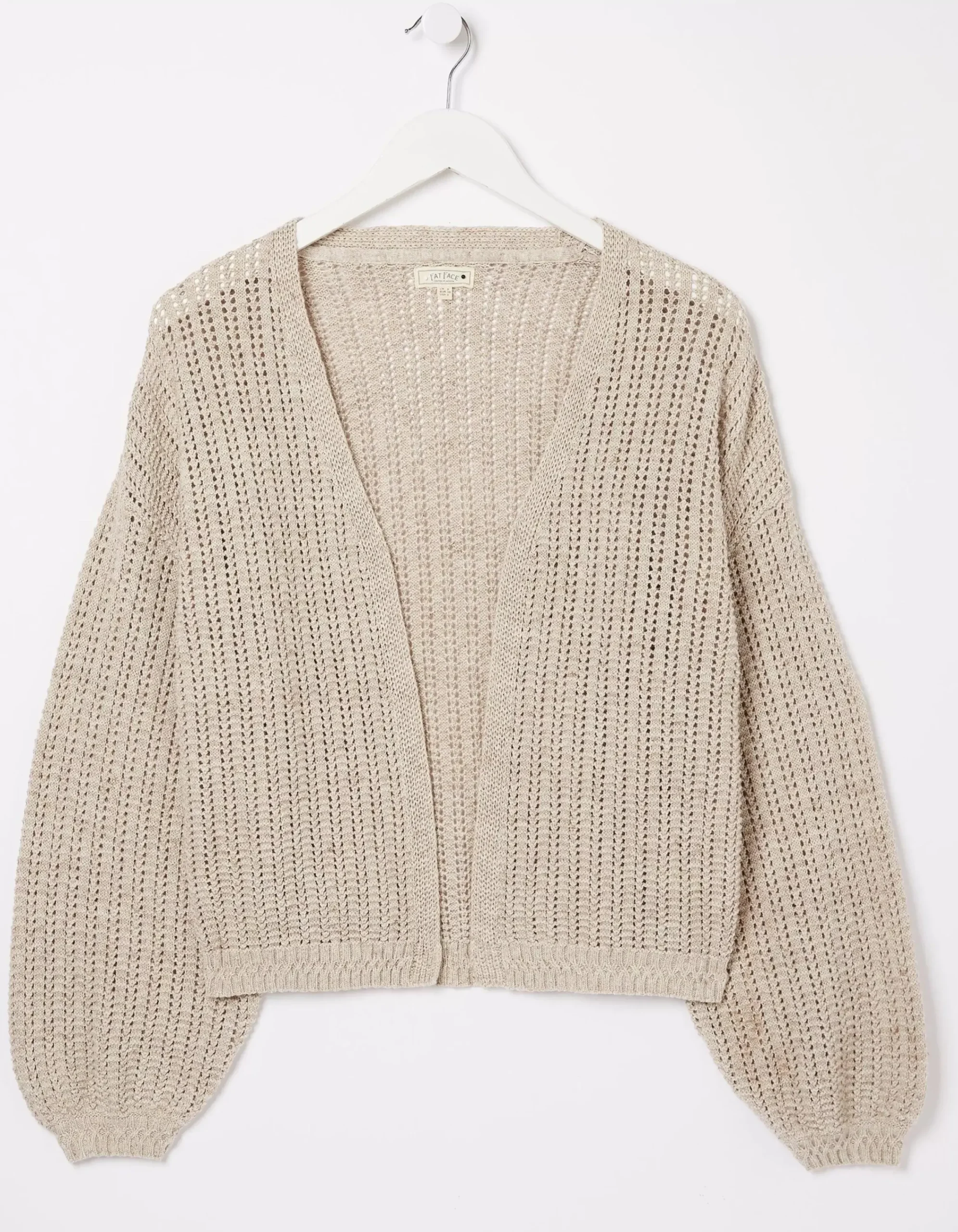 Women FatFace Knitwear|Anna Crochet Cardigan
